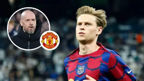 Man Utd ‘made video of De Jong with legends’ to ‘persuade’ Barcelona star to reunite with Ten Hag