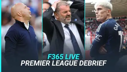 F365 Live: Recap Tickers talking north London derby and Postecoglou sack prospects…