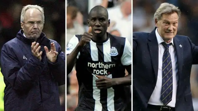 Glenn Hoddle, Demba Ba and Sven.