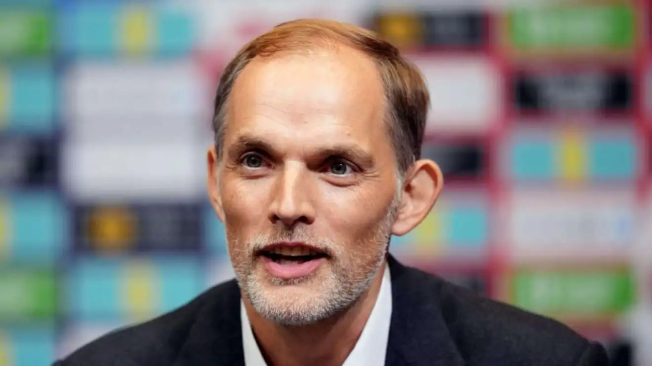 New England head coach Thomas Tuchel during a press conference