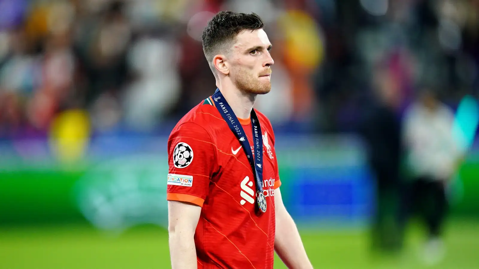 Robertson reveals that Liverpool players’ families were caught up in chaos outside Stade de France